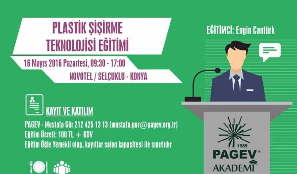 PAGEV AKADEMİ'DEN KONYA'DA PLASTİK ŞİŞİRME TEKNOLOJİSİ EĞİTİMİ