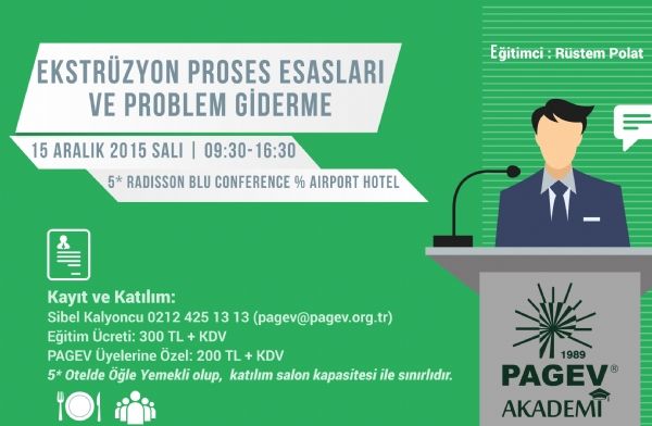 PAGEV AKADEMİ'DE EKSTRÜZYON PROSES ESASLARI VE PROBLEM GİDERME EĞİTİMİ