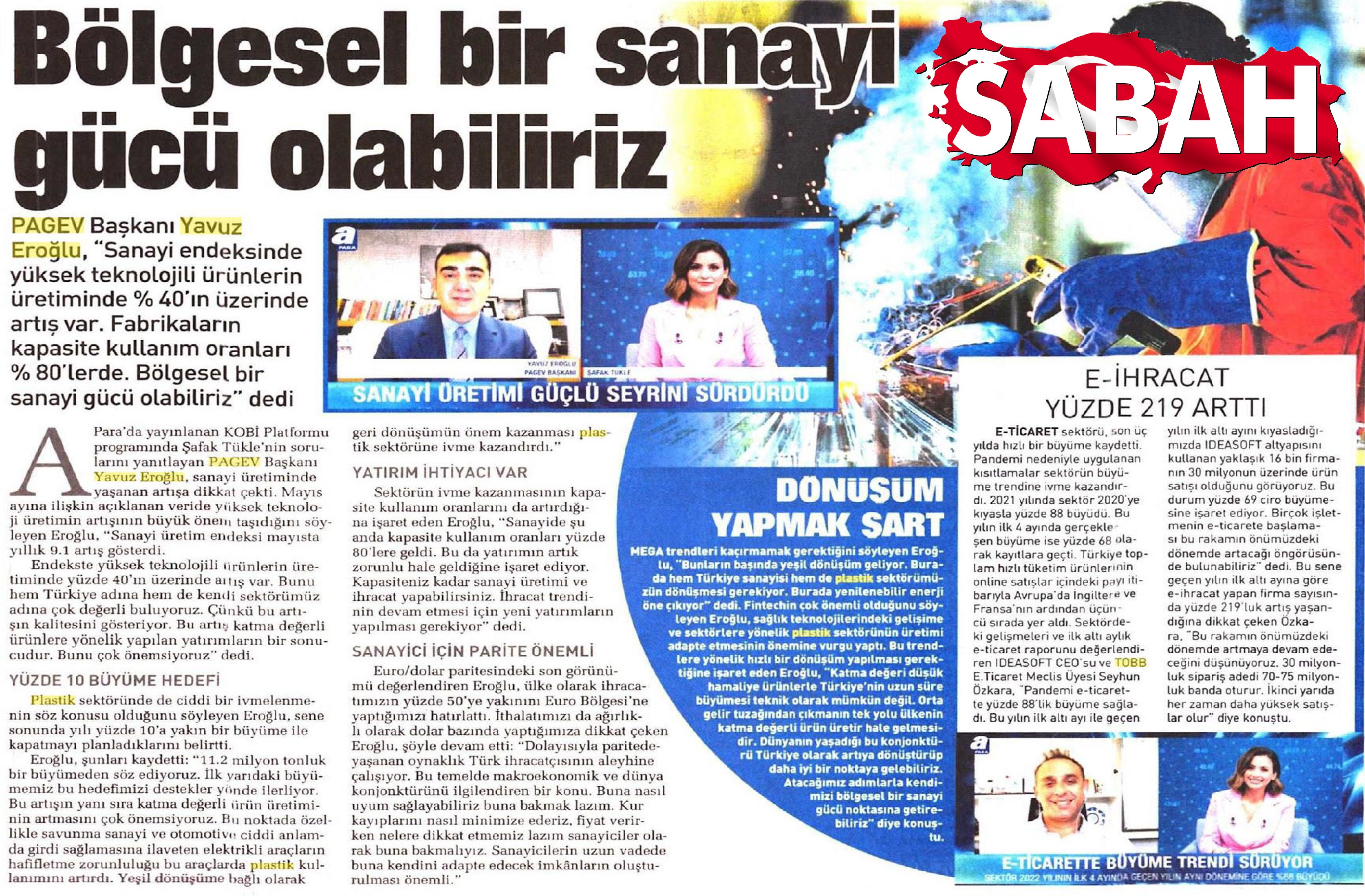 PAGEV Başkanı Yavuz Eroğlu 