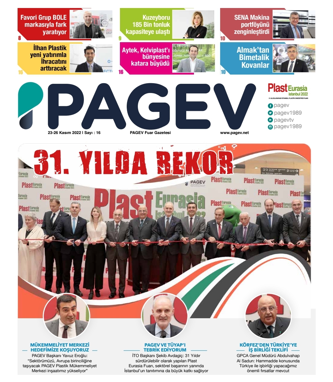 PAGEV FUAR GAZETESİ SAYI 16