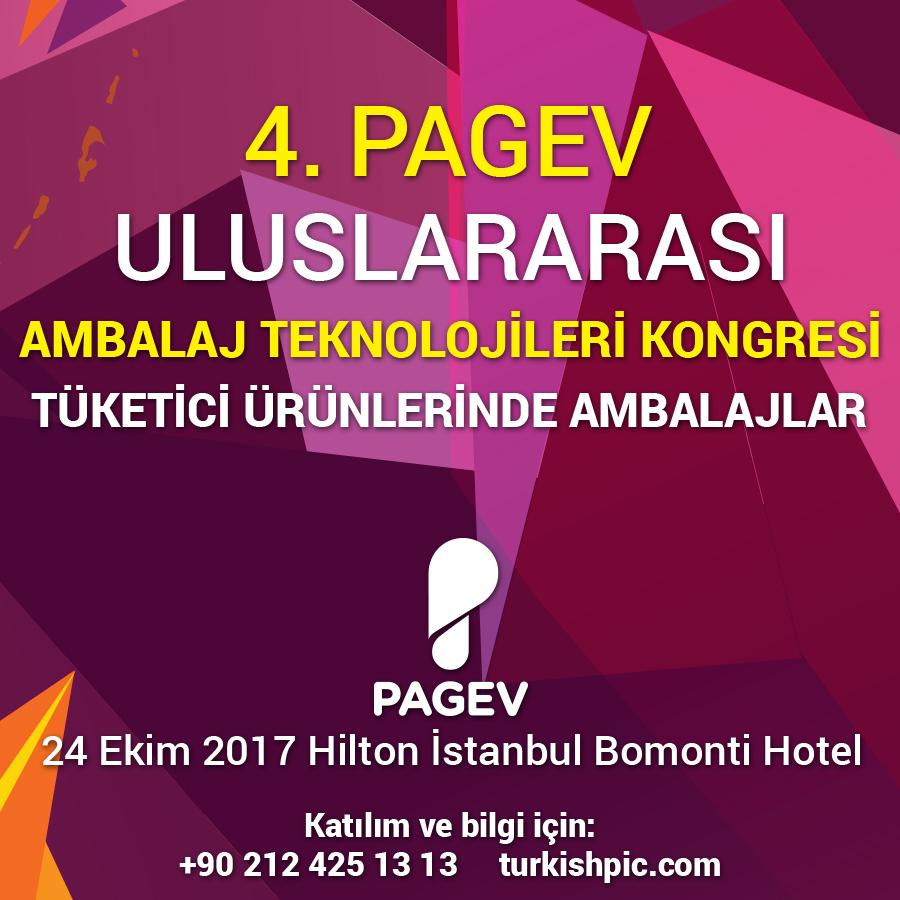 4. PAGEV Ambalaj Teknolojileri Kongresi 24 Ekim'de