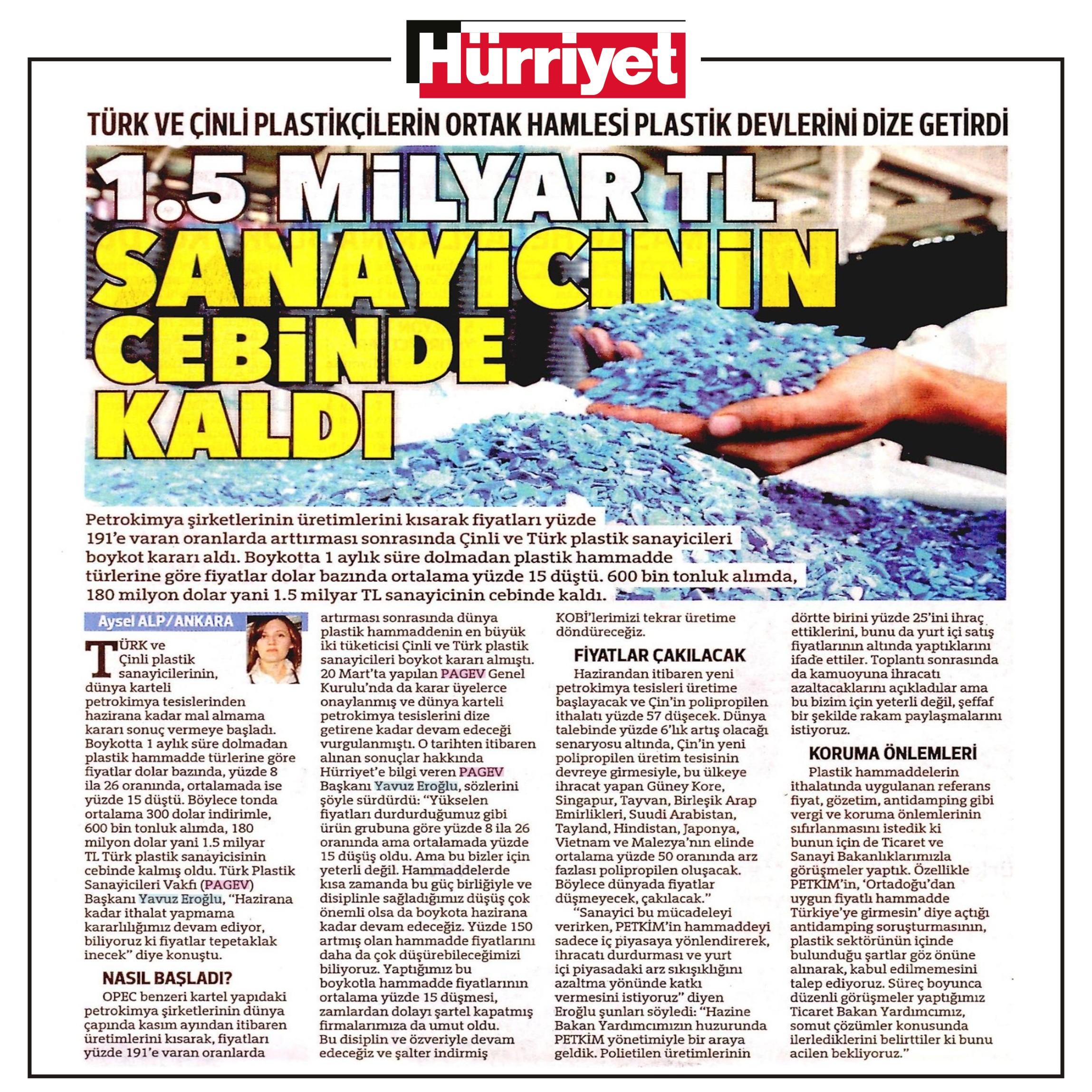 1.5 milyar TL sanayicinin cebinde kaldı