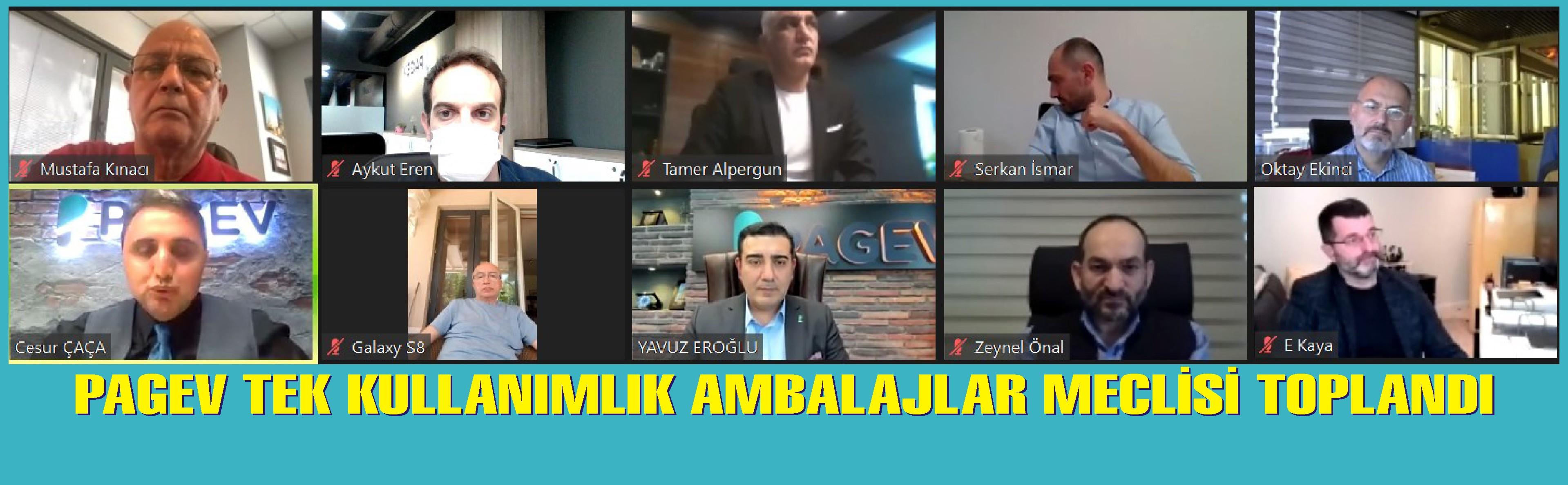 PAGEV TEK KULLANIMLIK AMBALAJLAR MECLİSİ ONLINE TOPLANDI