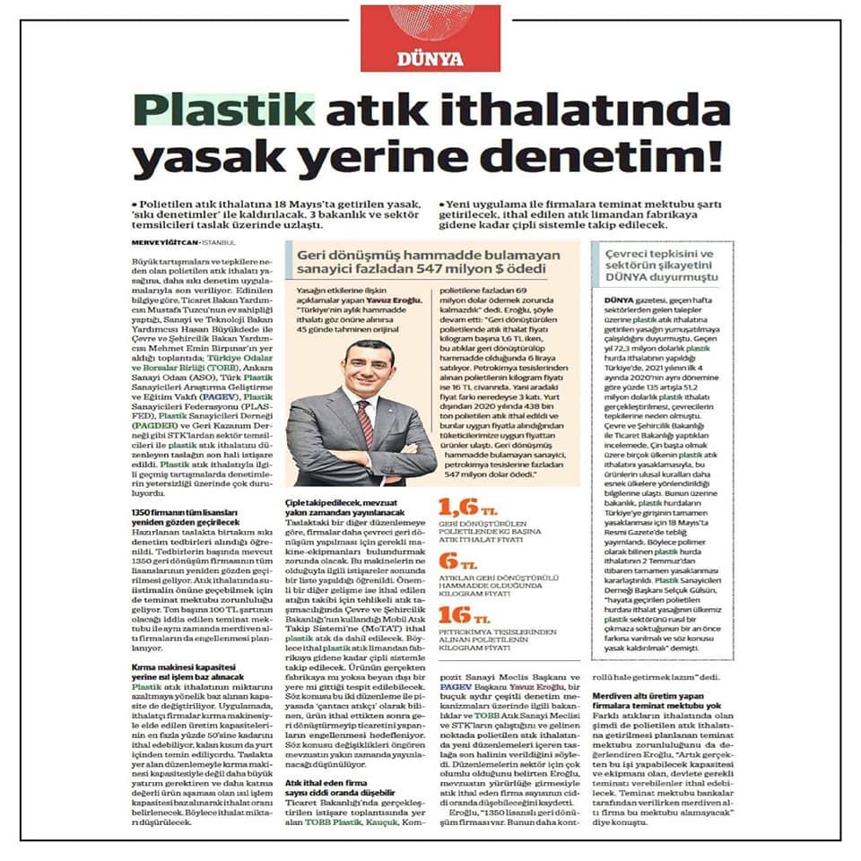 Plastik atık ithalatında yasak yerine denetim!