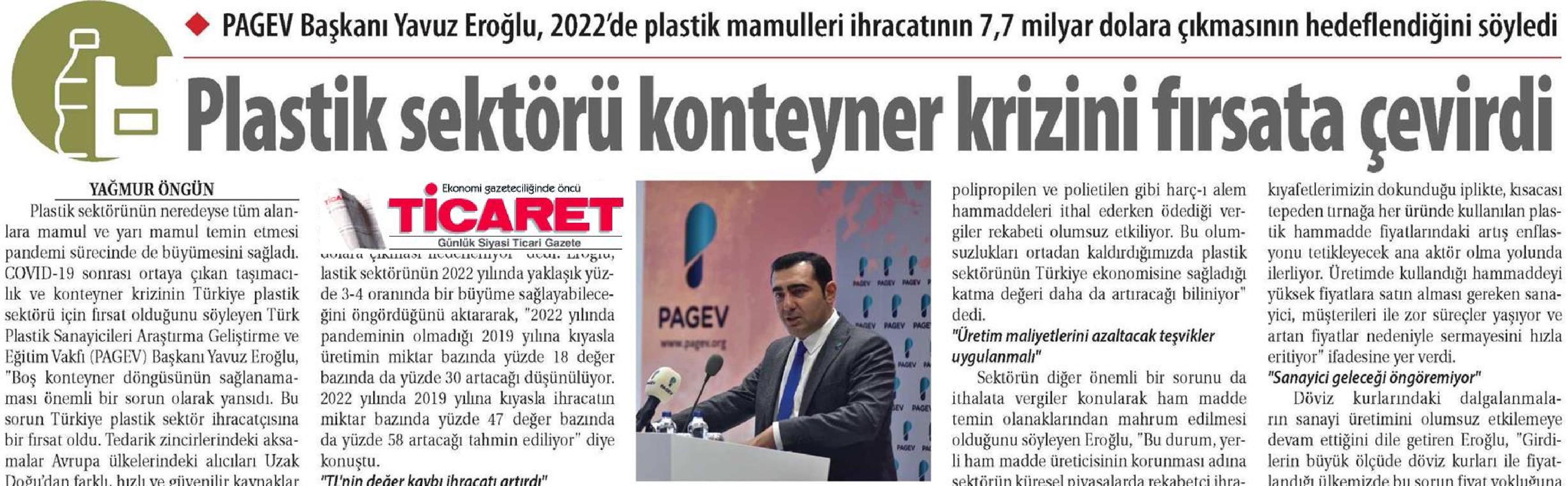 Plastik sektörü konteyner krizini fırsata çevirdi