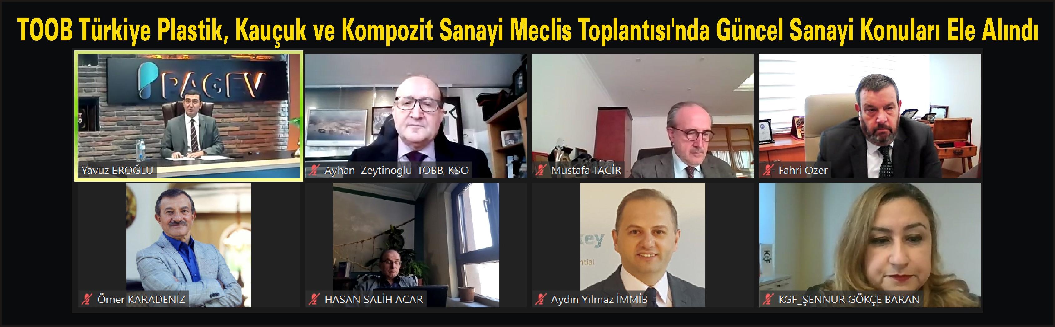 TOBB Türkiye Plastik, Kauçuk ve Kompozit Sanayi Meclis Toplantısı’nda Güncel Sanayi Konuları Ele Alındı